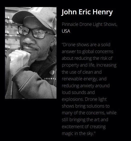 Original founder portrait supplied with John Eric Henry's quotation